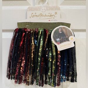 Multicolor Sequin Skirt size 4-6 years old